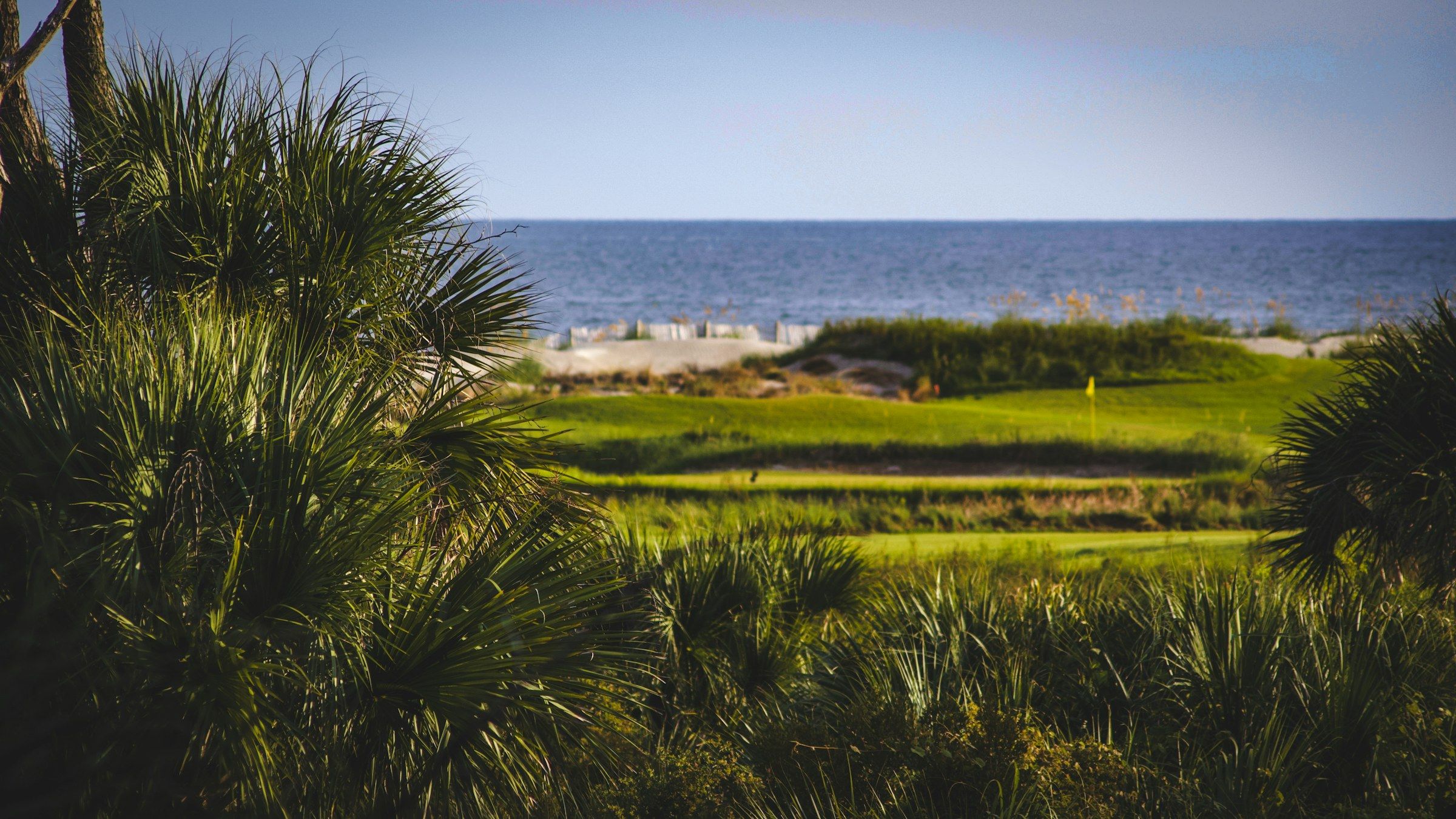 A coastal championship golf course